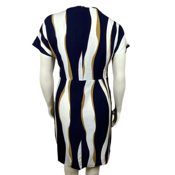 NWT Emery Rose by SHEIN Colorblock Twist Front Batwing Front Split Hem Dress XL - Picture 7 of 11